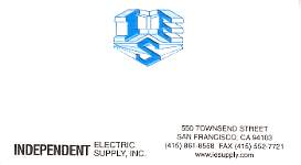 Independent Electric Supply, San Francisco, CA